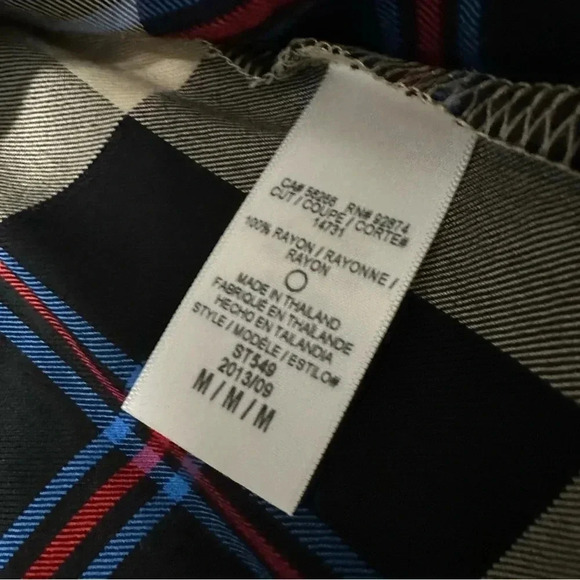 NWT Splendid Plaid Button Down Back Top Size M - Picture 5 of 7